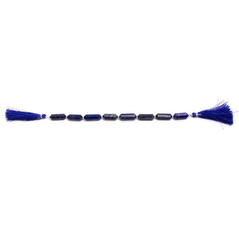 Lapis Lazuli Beads Pencil Faceted Natural Beads 8 Inches Strands