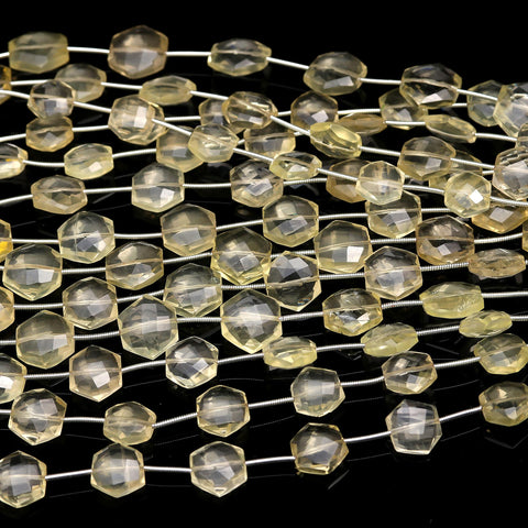 Lemon Quartz Marquise Carving Natural Beads 8 Inches Strands