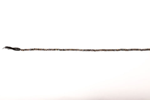 Labradorite Grey Rondelle Faceted Natural Beads