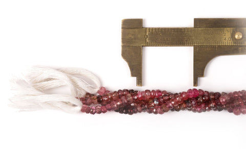 Pink Spinel Pink Rondelle Faceted Natural Beads