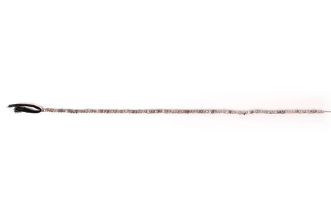 White/Grey Moonstone Rondelle Faceted Natural Beads
