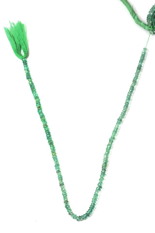 Strawberry Quartz Green Rondelle Faceted Natural Mini Beads