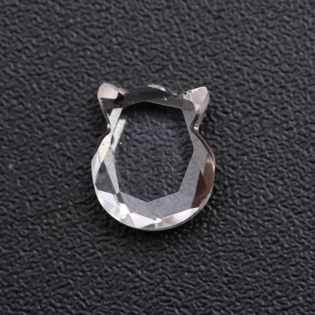 Crystal Quartz White Head Carving Natural 10 MM Stone