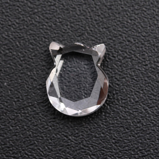 Crystal Quartz White Head Carving Natural 10 MM Stone