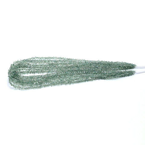 Green Sapphire Drop Faceted Natural Beads 16 inches strands