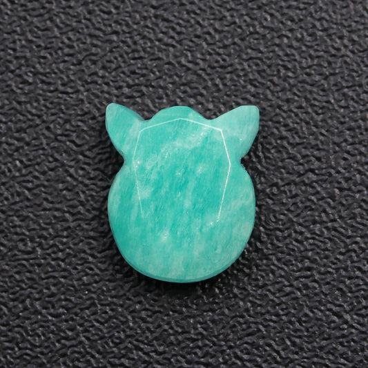 Amazonite Green Head Carving Natural 10 MM Stone