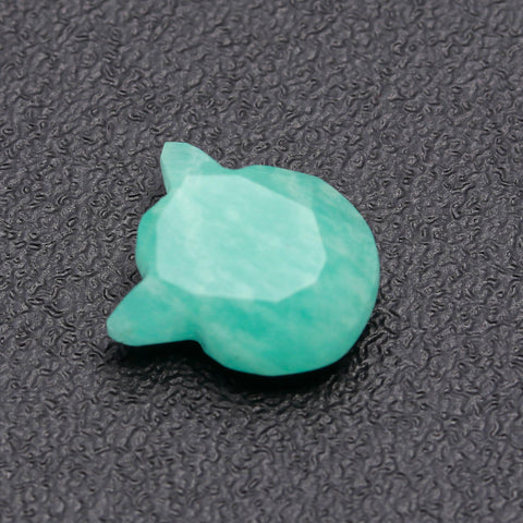 Amazonite Green Head Carving Natural 10 MM Stone