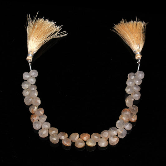 Tiffany Opal White Pear Faceted Natural Beads 8 Inches Strands