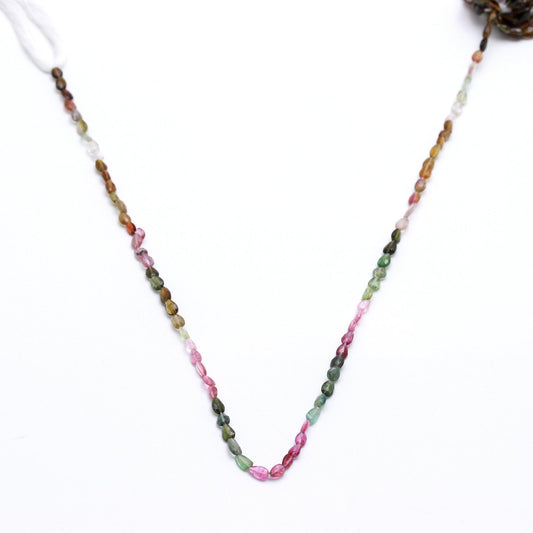 Watermelon Tourmaline Multicolor Drop Faceted Natural Beads 12.5 Inches Strands