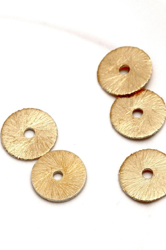 Gold Coated Brass Solid 10MM Coin Blank