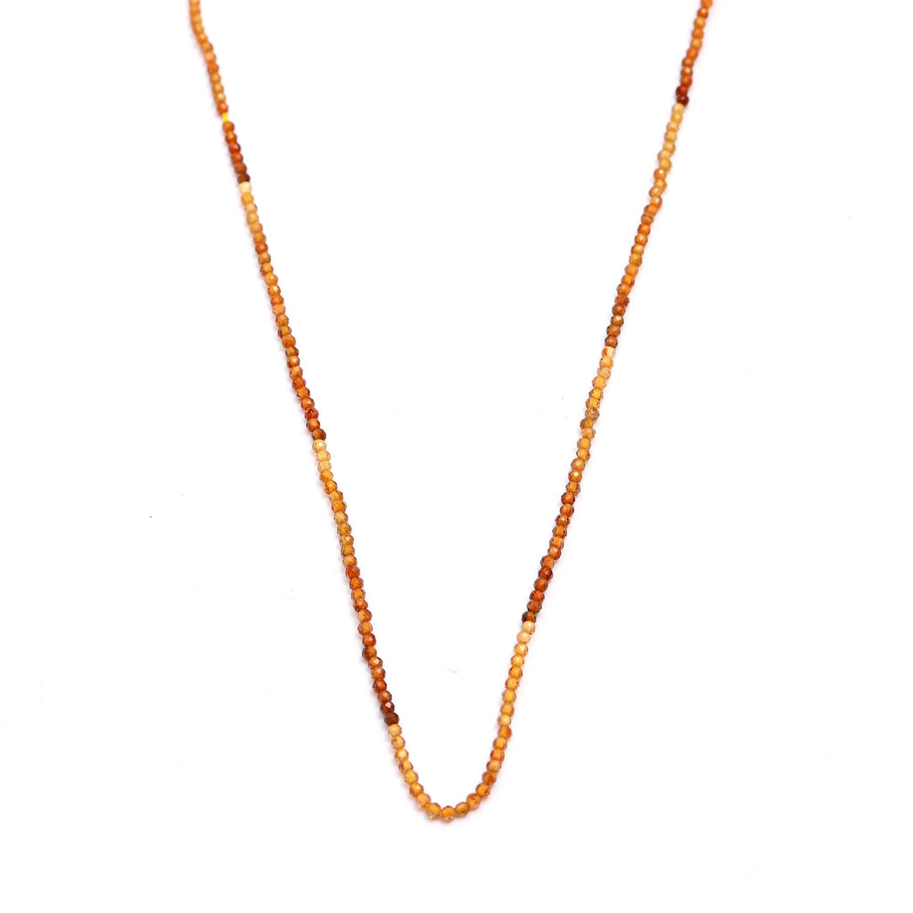 Orange Tourmaline Orange Round Faceted Natural Beads