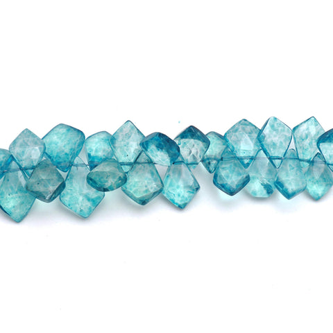 London Blue Topaz Kite Faceted Natural Beads 8 Inches Strands