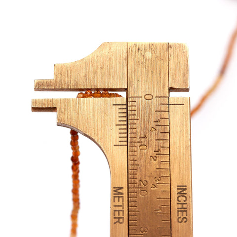 Orange Tourmaline Orange Round Faceted Natural Beads