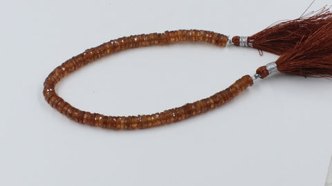 Carnelian Orange Tire Faceted Natural Beads 13.5 Inches Strands