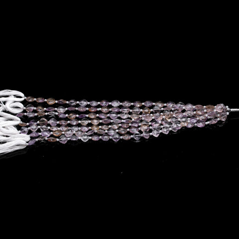 Ametrine Pink Cushion Faceted Natural Beads 8 Inches Strands