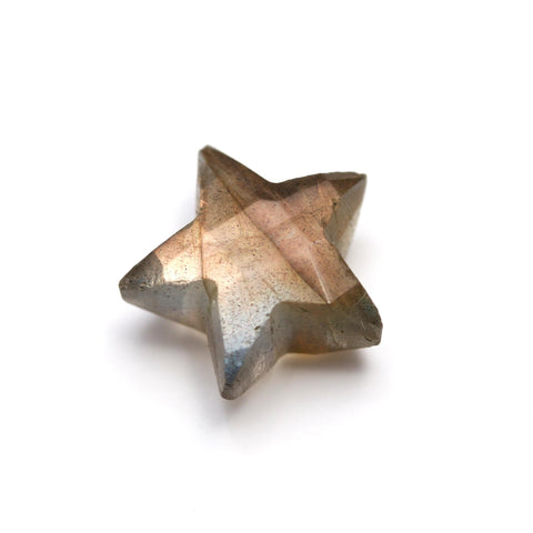 Labradorite Grey Star Carving Natural 10 MM Beads