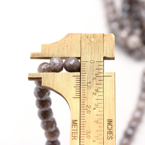 Mystic Coated Moonstone Round Faceted Natural Beads 15 Inches
