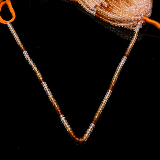 Carnelian Orange Round Faceted Natural Beads 12.5 Inches Strands