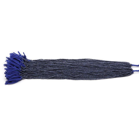 Blue Sapphire Round Blue Faceted Natural Beads 12.5 inches strands