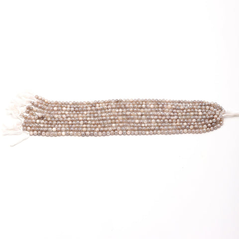 Mystic Coated Moonstone Round Faceted Natural Beads