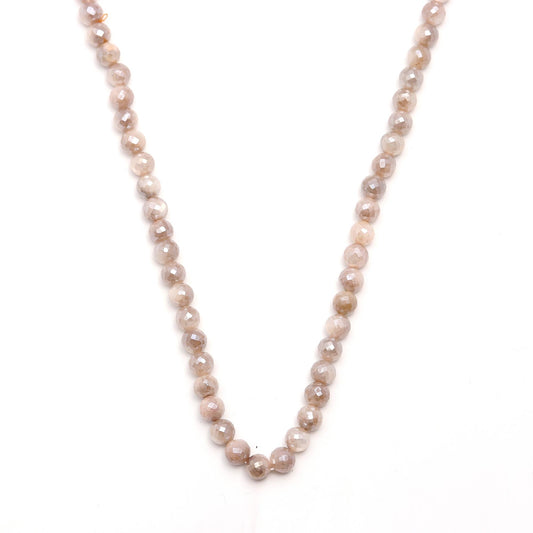 Mystic Coated Moonstone Round Faceted Natural Beads