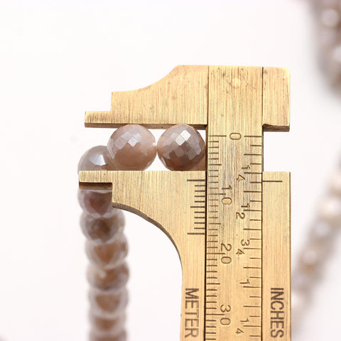 Mystic Coated Moonstone Round Faceted Natural Beads
