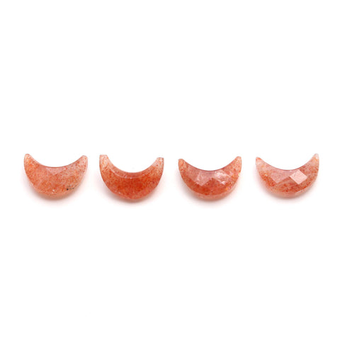 Sunstone Brown Moon Carving Natural 11 MM Beads