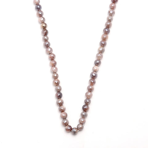Mystic Coated Moonstone Round Faceted Natural Beads 15 Inches