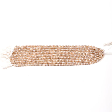 Mystic Coated Moonstone Round Faceted Natural Beads 15 Inches Strands