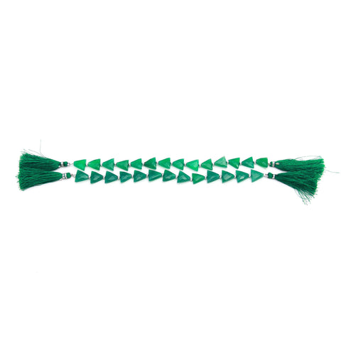 Amazonite Green Shell Smooth Natural Beads 8 inches Strands