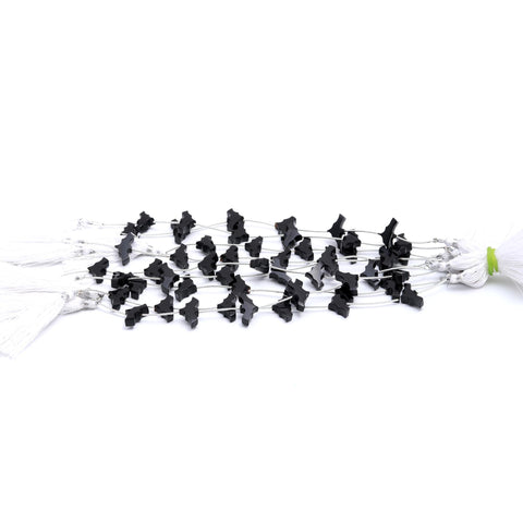 Black Onyx Batman Carving Natural Beads 8 Inches Strands