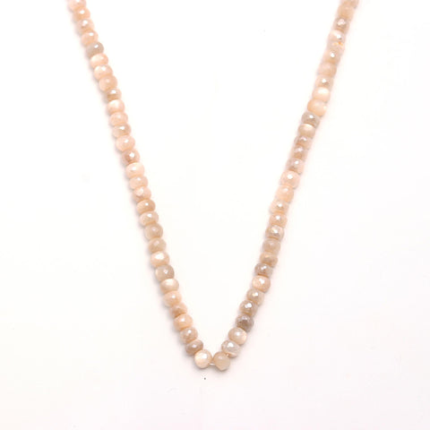 Mystic Coated Moonstone Round Faceted Natural Beads 15 Inches Strands