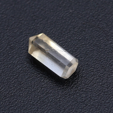 Lemon Quartz Yellow Pencil Faceted Natural 12 MM Stone
