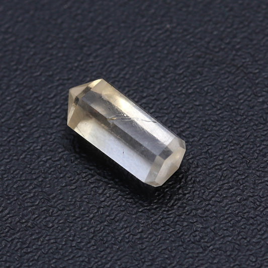 Lemon Quartz Yellow Pencil Faceted Natural 12 MM Stone
