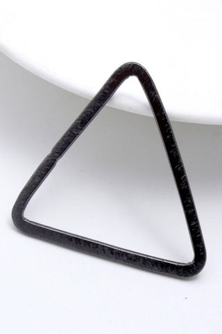 Black Coated Brass Outline 39MM Triangle Blank