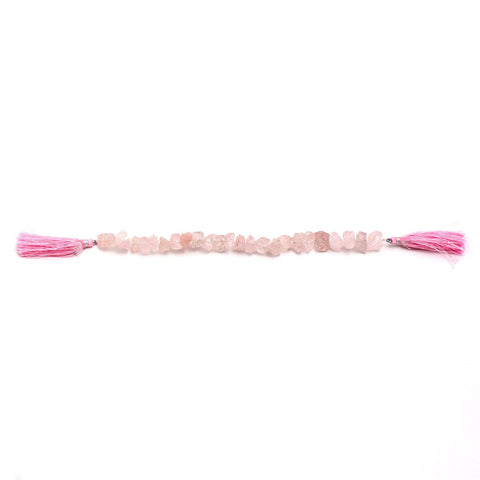 Rose Quartz Pink Raw Faceted Natural Beads