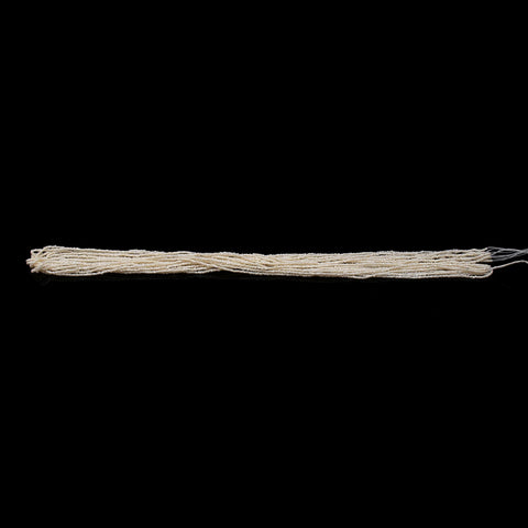 Pearl White Rondell Smooth Natural Beads 12.5 Inches Strands