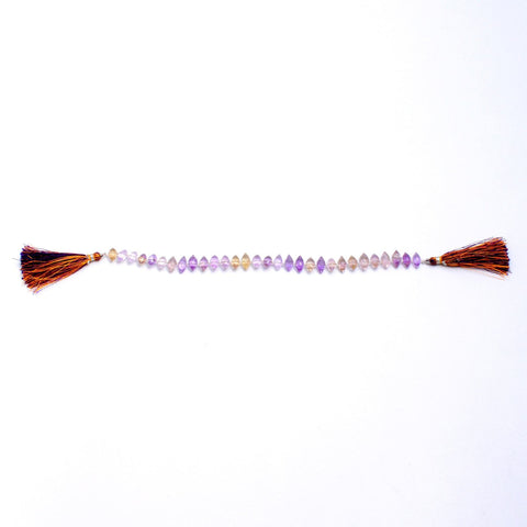 Ametrine Purple Dew Drop Faceted Natural Beads