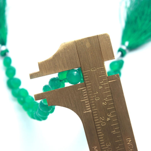 Green Onyx Green Onion Faceted Natural Beads