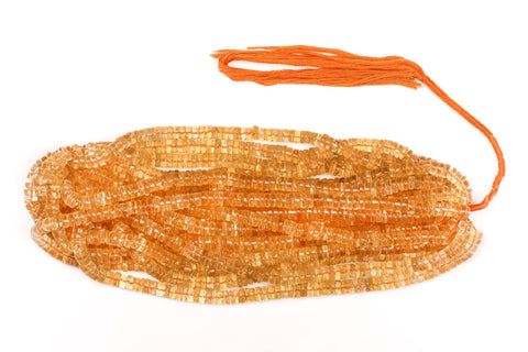 Citrine Orange Tire Smooth Natural Beads