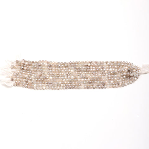 Mystic Coated Moonstone Round Faceted Natural Beads 15 Inches Strands