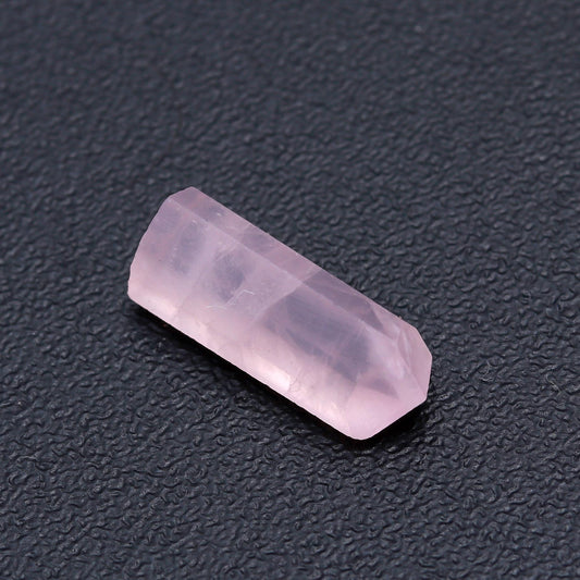 Rose Quartz Pink Pencil Faceted Natural 15 MM Stone