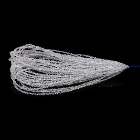 Herkimer Quartz White Diamond Faceted Natural Beads 16 Inches