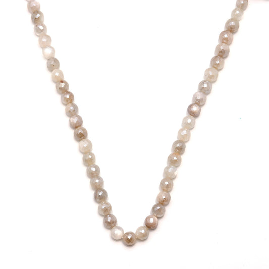 Mystic Coated Moonstone Round Faceted Natural Beads 15 Inches Strands