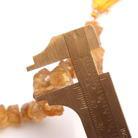 Citrine Yellow Raw Faceted Natural Beads