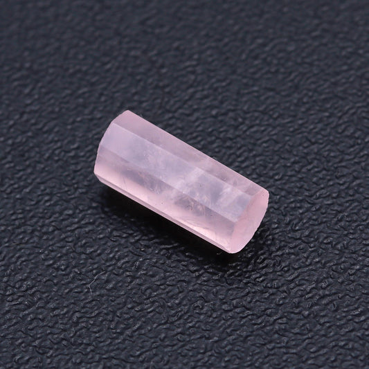 Rose Quartz Pink Tube Faceted Natural 10 MM Stone