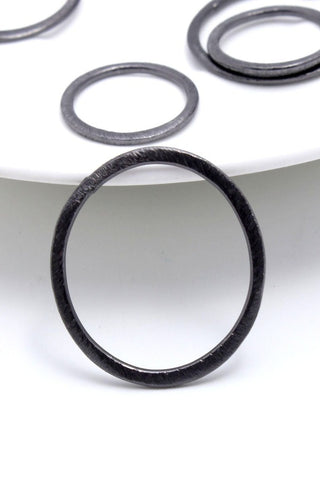 Black Coated Brass Outline 20MM & 28MM Circle Blank