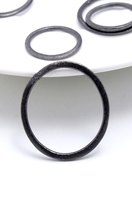 Black Coated Brass Outline 20MM & 28MM Circle Blank