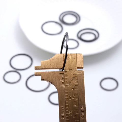 Black Coated Brass Outline 20MM & 28MM Circle Blank