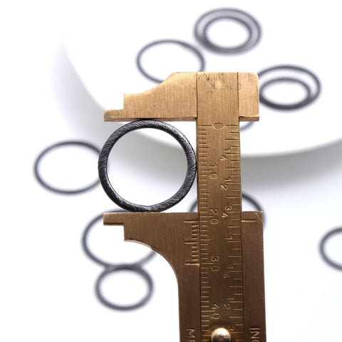 Black Coated Brass Outline 20MM & 28MM Circle Blank